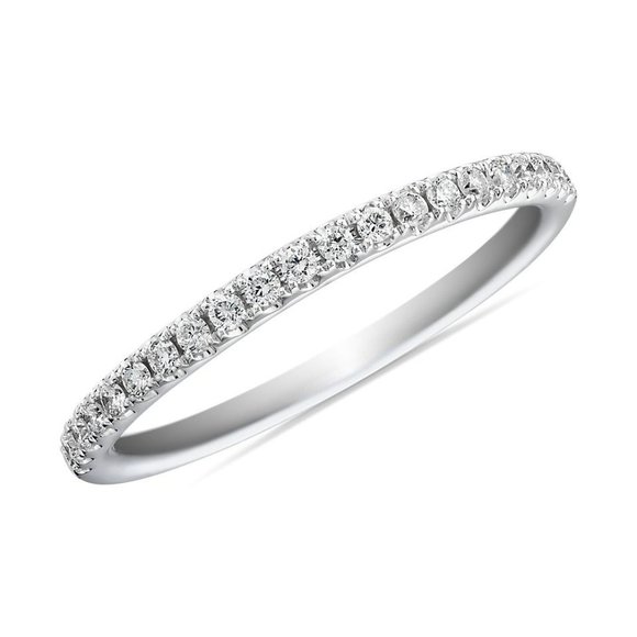 Pavé Diamond Ring in 14k White Gold (1/6 ct. tw.) - Picture 1 of 5